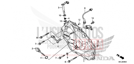 KURBELGEHAEUSEABDECKUNG (NC750XA) NC750XAK de 2019